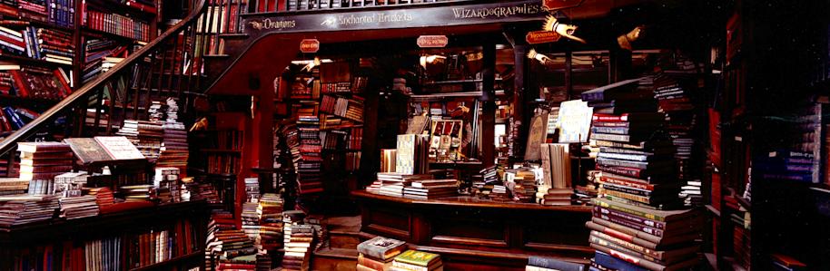 The interior of Flourish and Blotts 